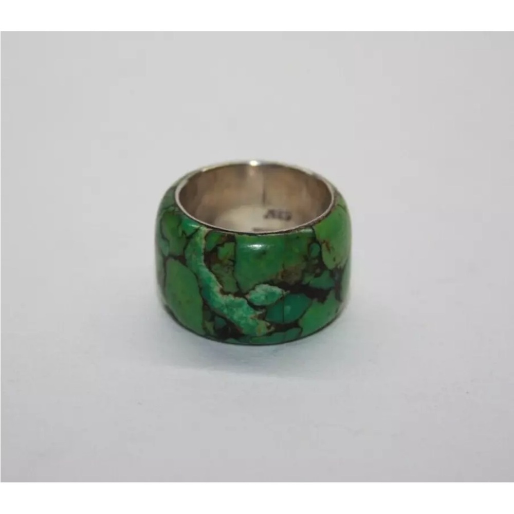 Josh Marceau Green Turquoise Ring - Size 5.25